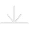 Ekena Millwork Saratoga Architectural Grade PVC Gable Bracket, 96"W x 60"H x 4"D x 4"F, 15/12 Pitch GBP096X60X0404SAR00 - alternate 4